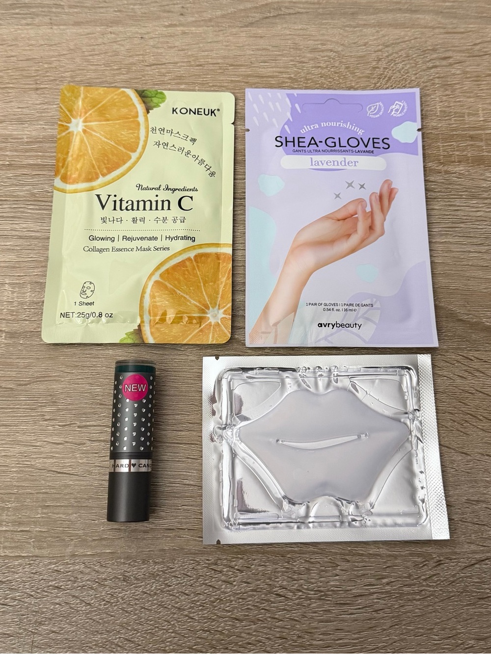 Beauty Skincare Lot Vitamin C Mask Lip Mask Shea Gloves Hard Candy Lipstick New